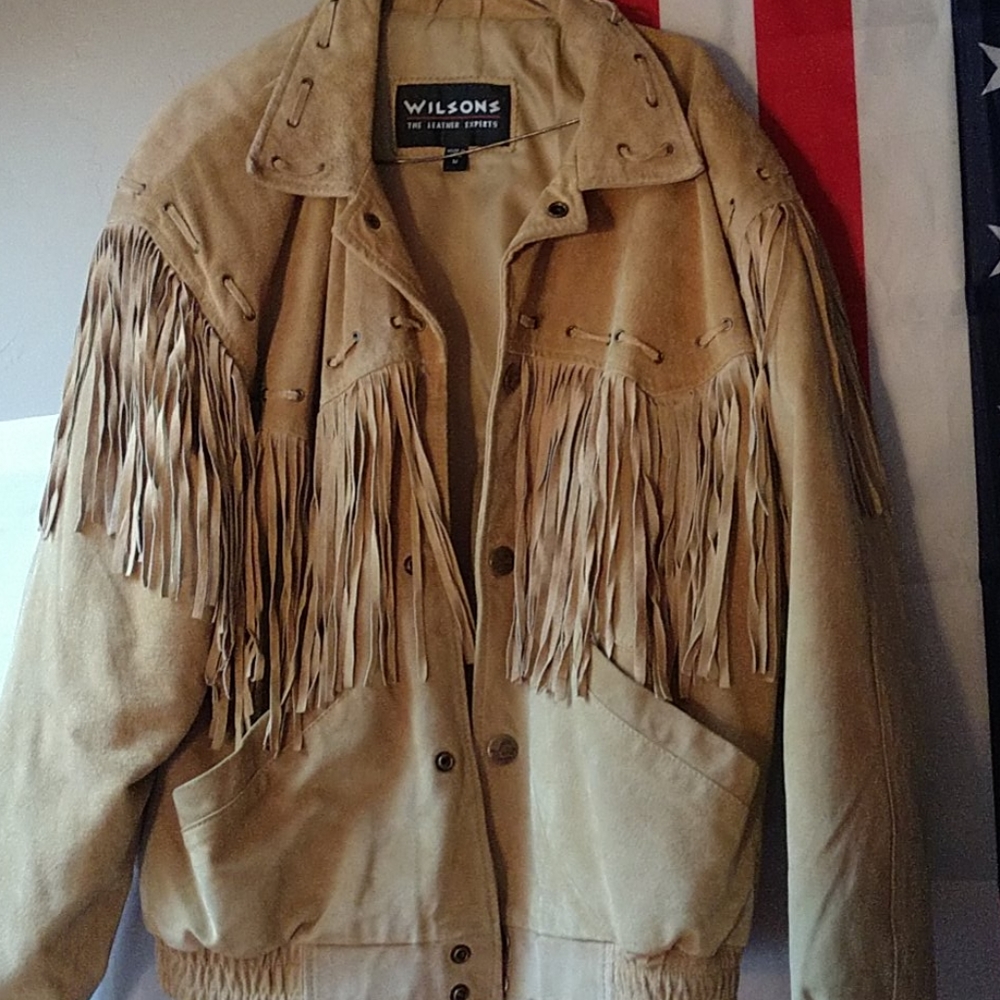 Vintage Fringe Suede Jacket